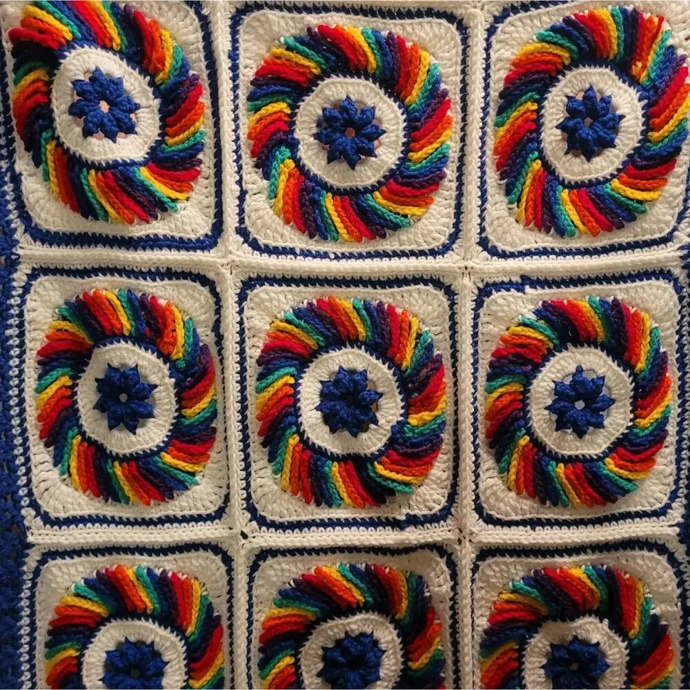 Vintage rainbow handmade